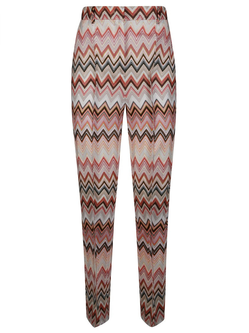 Missoni Palazzo Pants With Zigzag Pattern