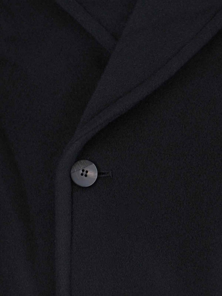 Ader Error Short Double-Breasted Coat, In Black Wool