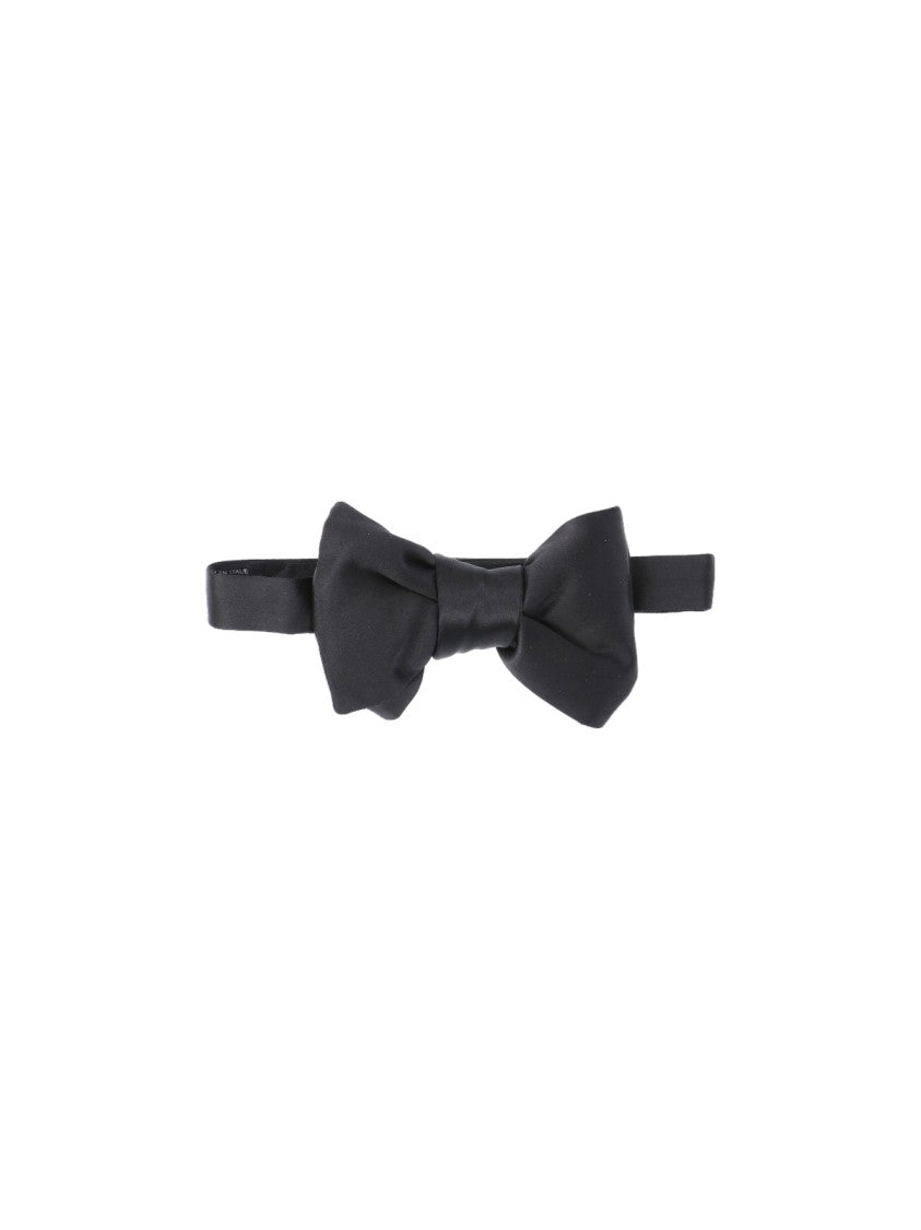 Tom Ford Timeless Black Bow Tie With Pre-Tied Convenience