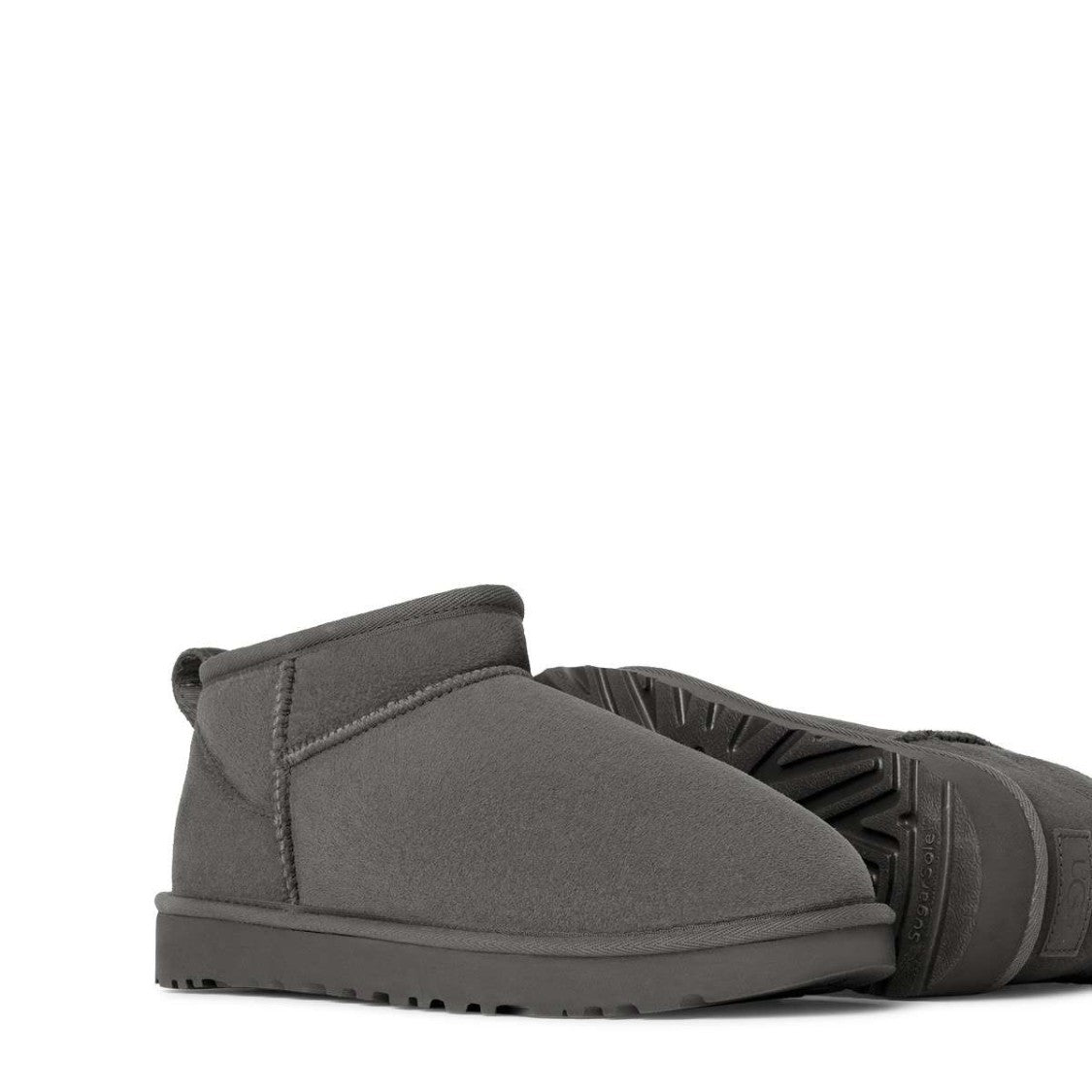 Ugg Classic Ultra Mini Grey Ankle Boots