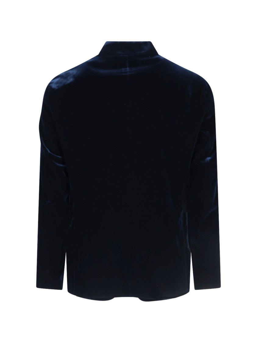 Giorgio Armani Single-Breasted Blazer – Navy