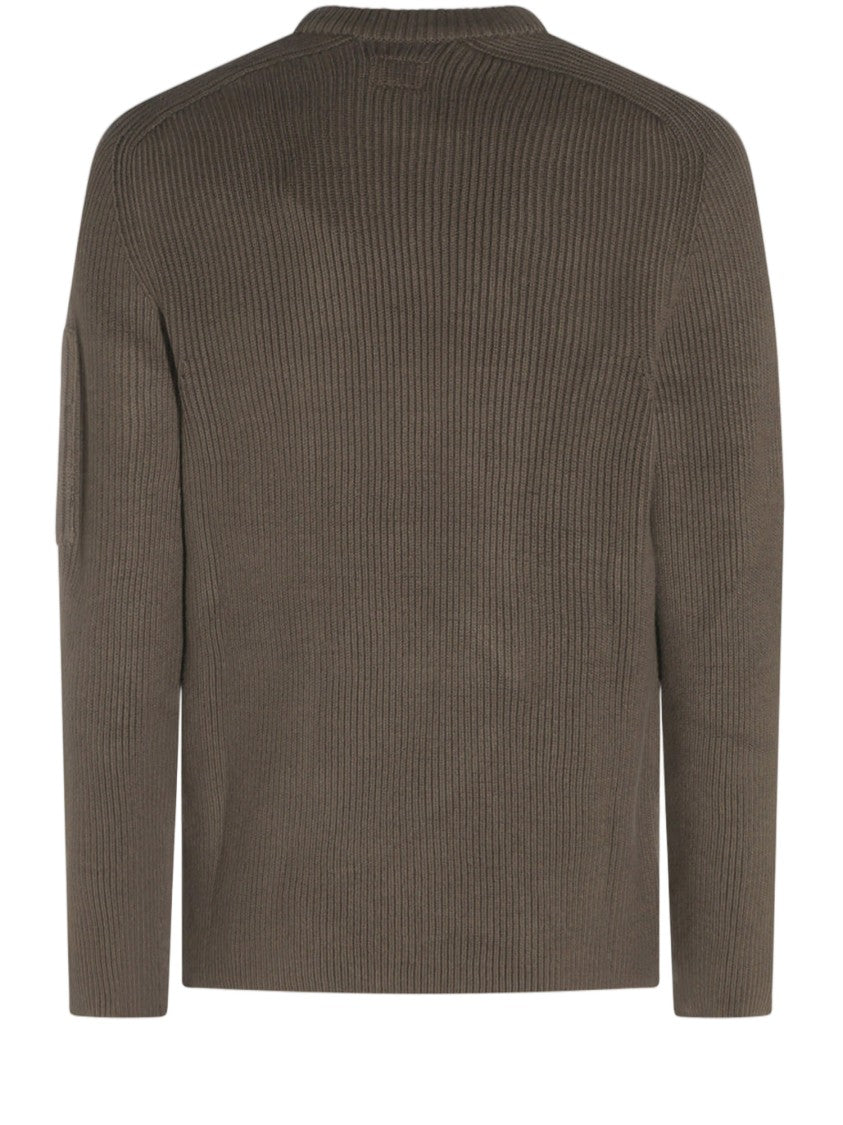 C.P. Company Logo Patch Cotton-Blend Sweater