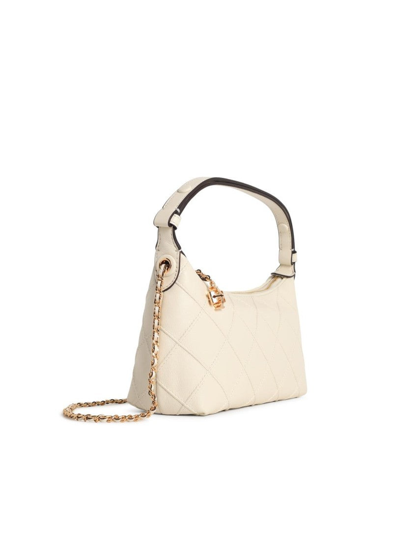 Tory Burch 'Fleming' Mini Clutch Bag In Light Cream Nappa Leather