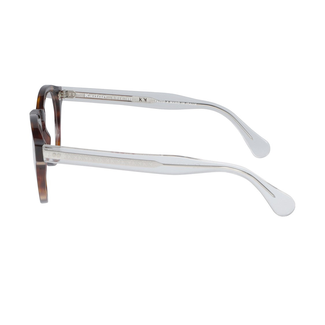 Kador Tony-K Round Tortoiseshell Eyeglasses With Curved Temples