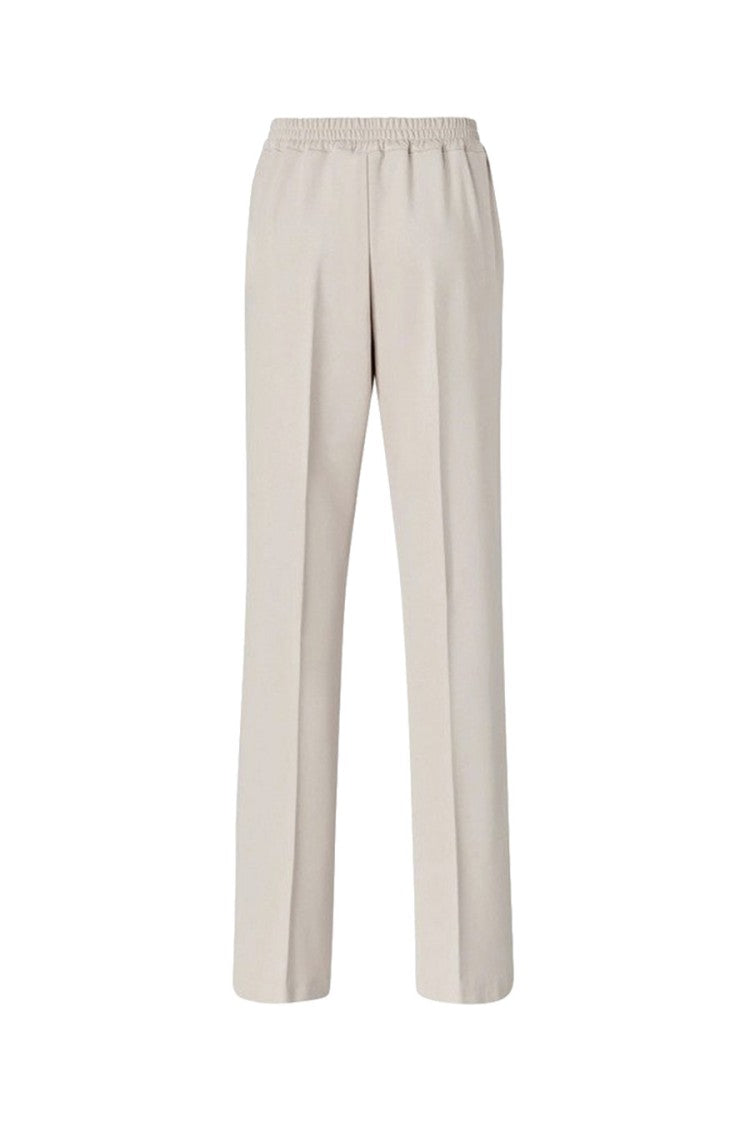 Pinko Beige Elastic-Waist Pleated Trousers