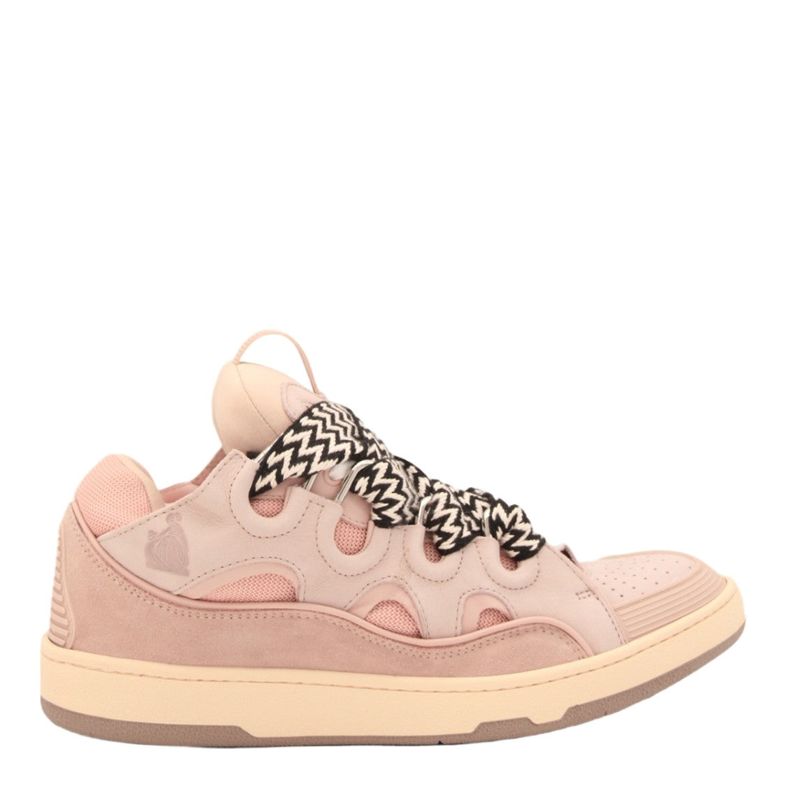 Lanvin Soft Pink Sneakers With Suede Texture