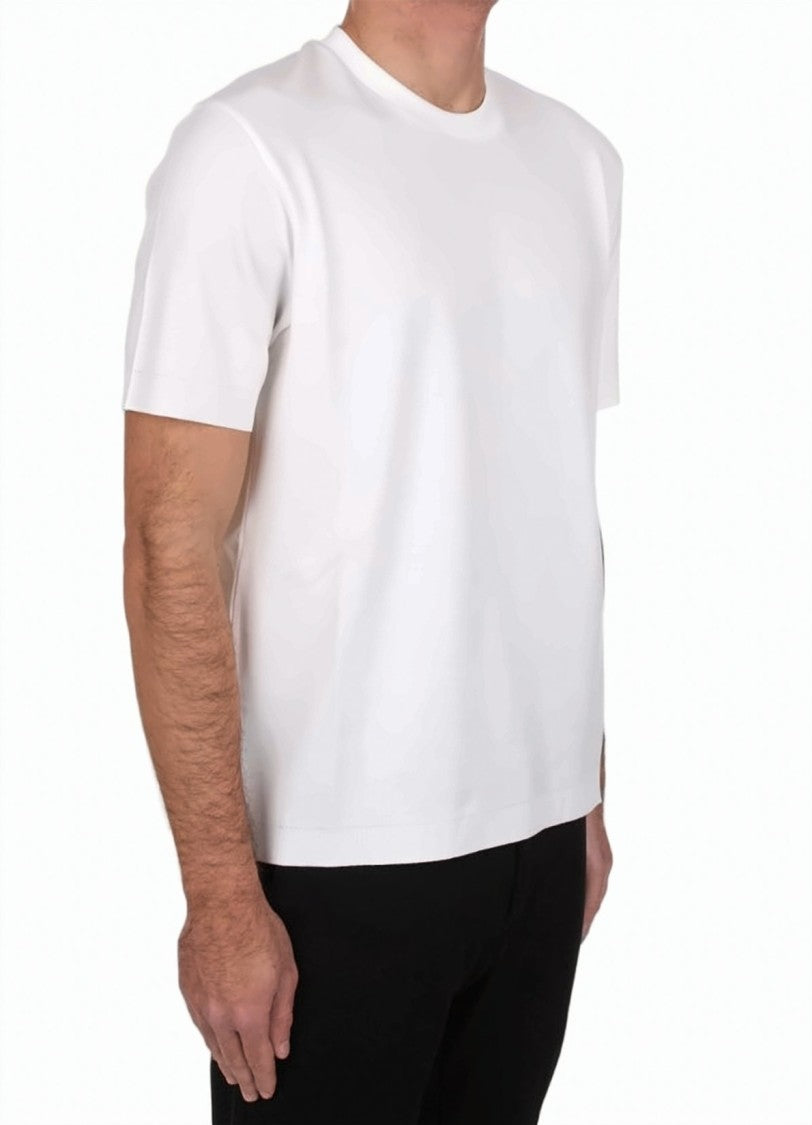 Herno Solid Color Cotton Crew Neck T Shirt
