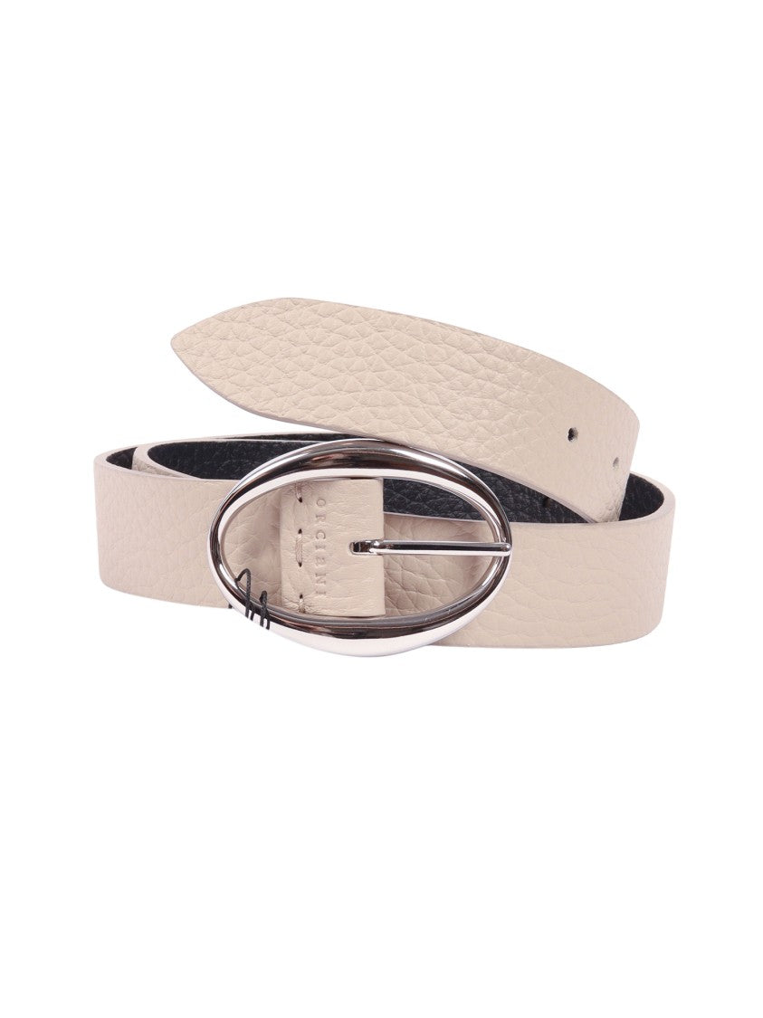 Claudio Orciani Reversible Textured Leather Belt