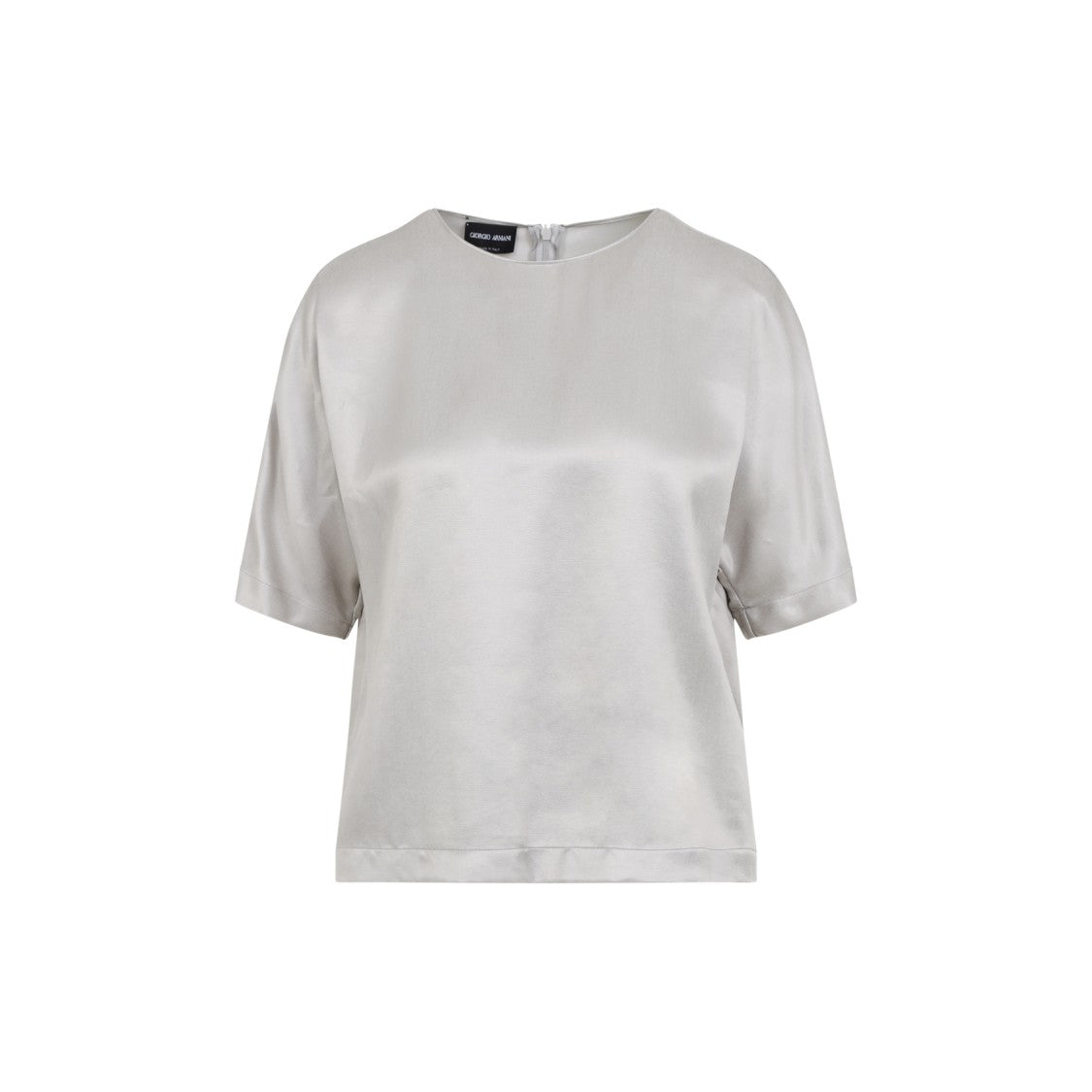 Giorgio Armani Ash Grey Viscose/Cupro Blend Shirt