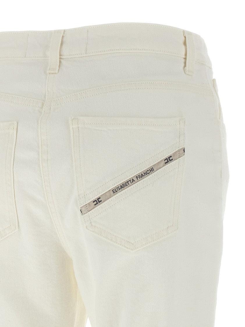 Elisabetta Franchi Jewel Padlock Jeans