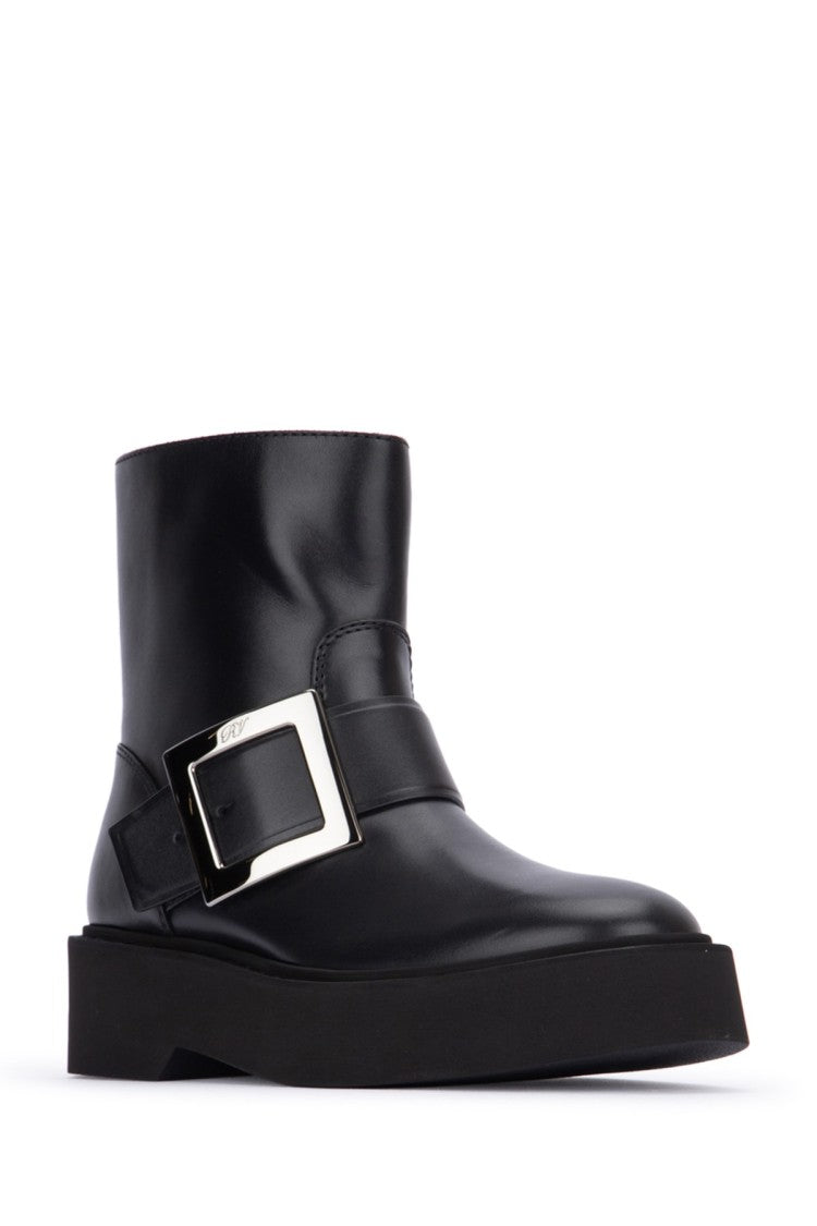 Roger Vivier Viv Rangers High Met Bikers Bootie