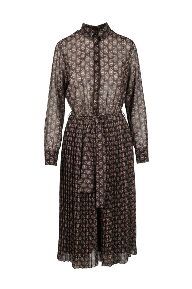 Think Black Polyester Dress