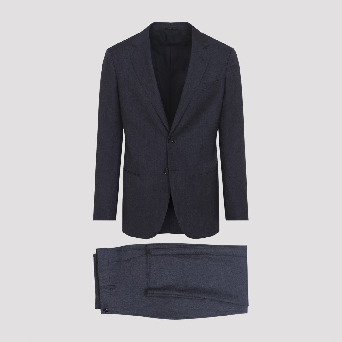 Giorgio Armani Tailored Blue Virgin Wool Suit