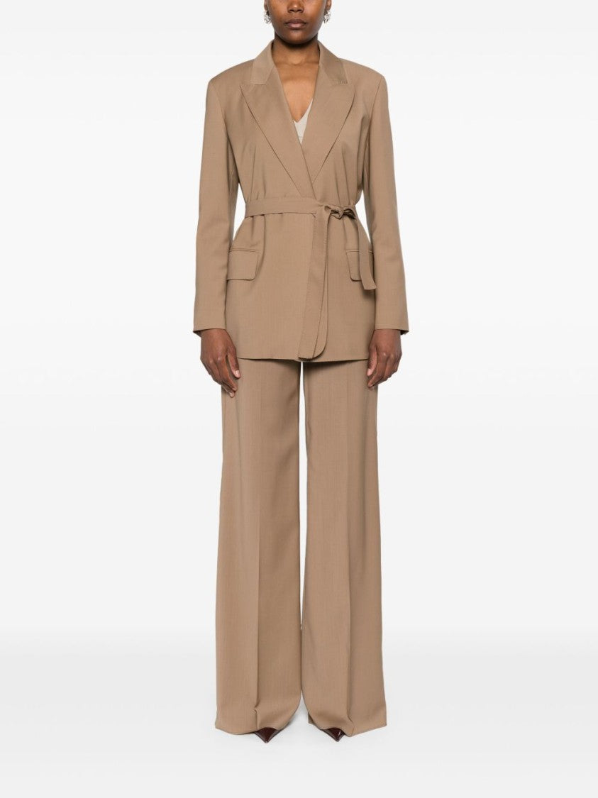 Max Mara Belted Woollen Cloth Blazer