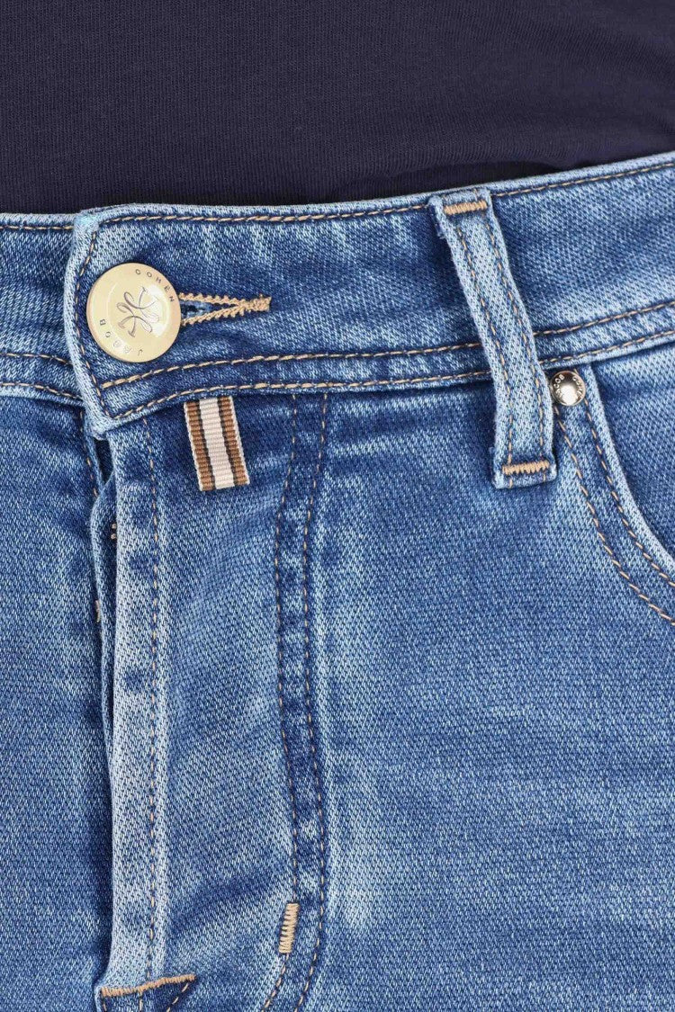 Jacob Cohen Nick Slim Fit Beige Label Jeans