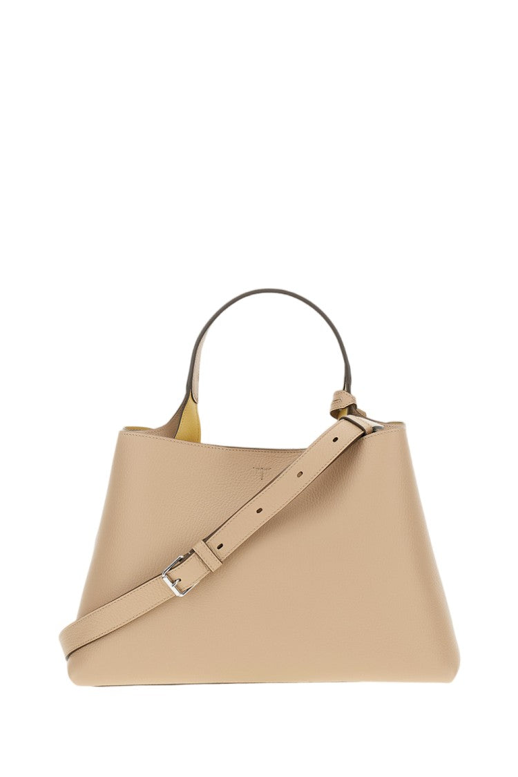 Tod's Structured Medium Leather Handbag With Detachable Charm