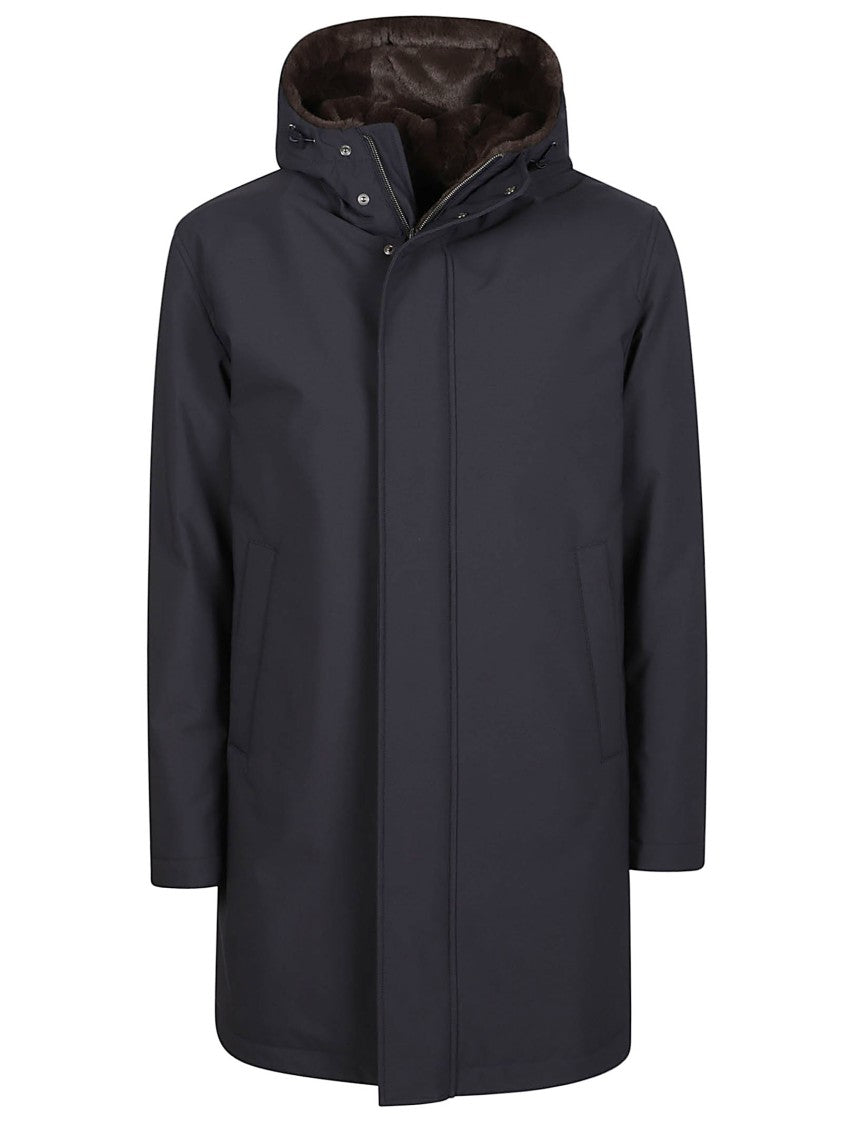 Herno Streamlined Matte-Finish Parka With Plush Lining