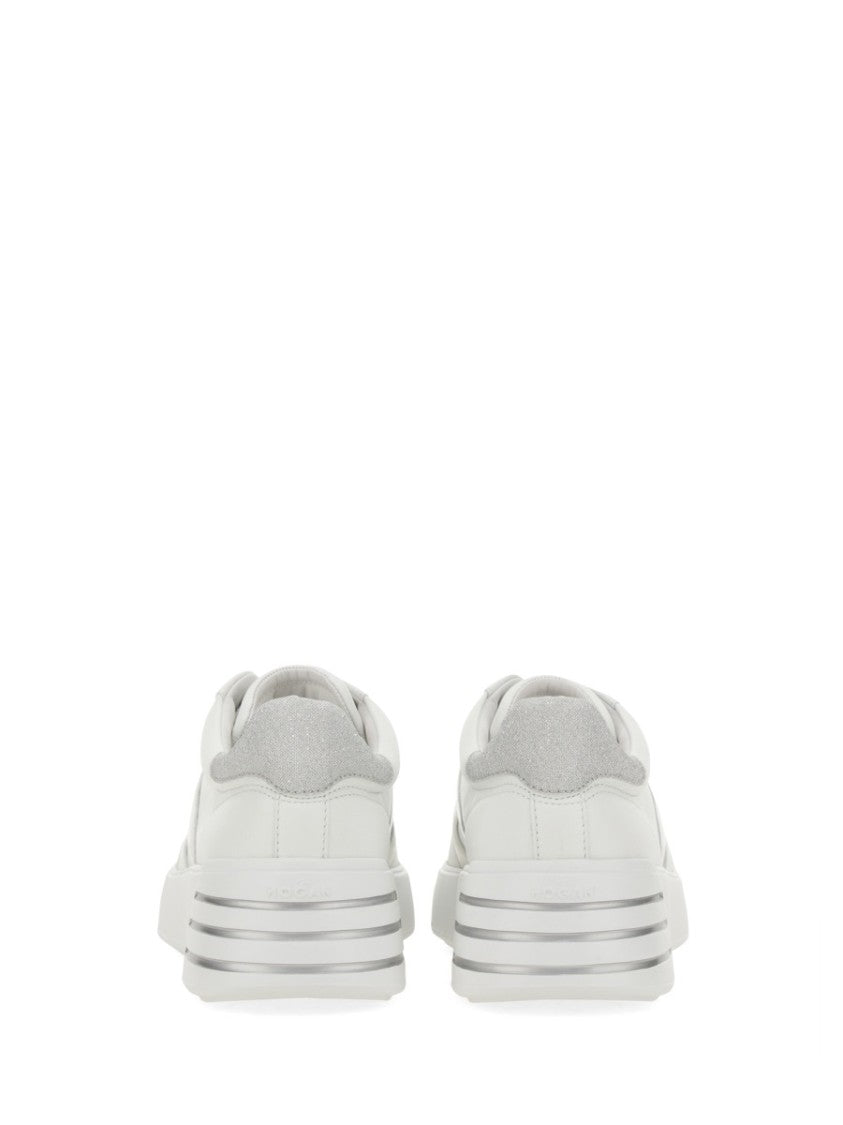Hogan Rebel Low-Top Textured Mutton Leather Sneakers