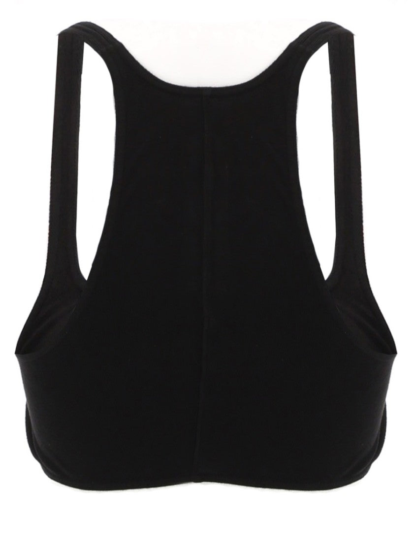 Drkshdw By Rick Owens Black Unhorny T Square Neck Tank Top