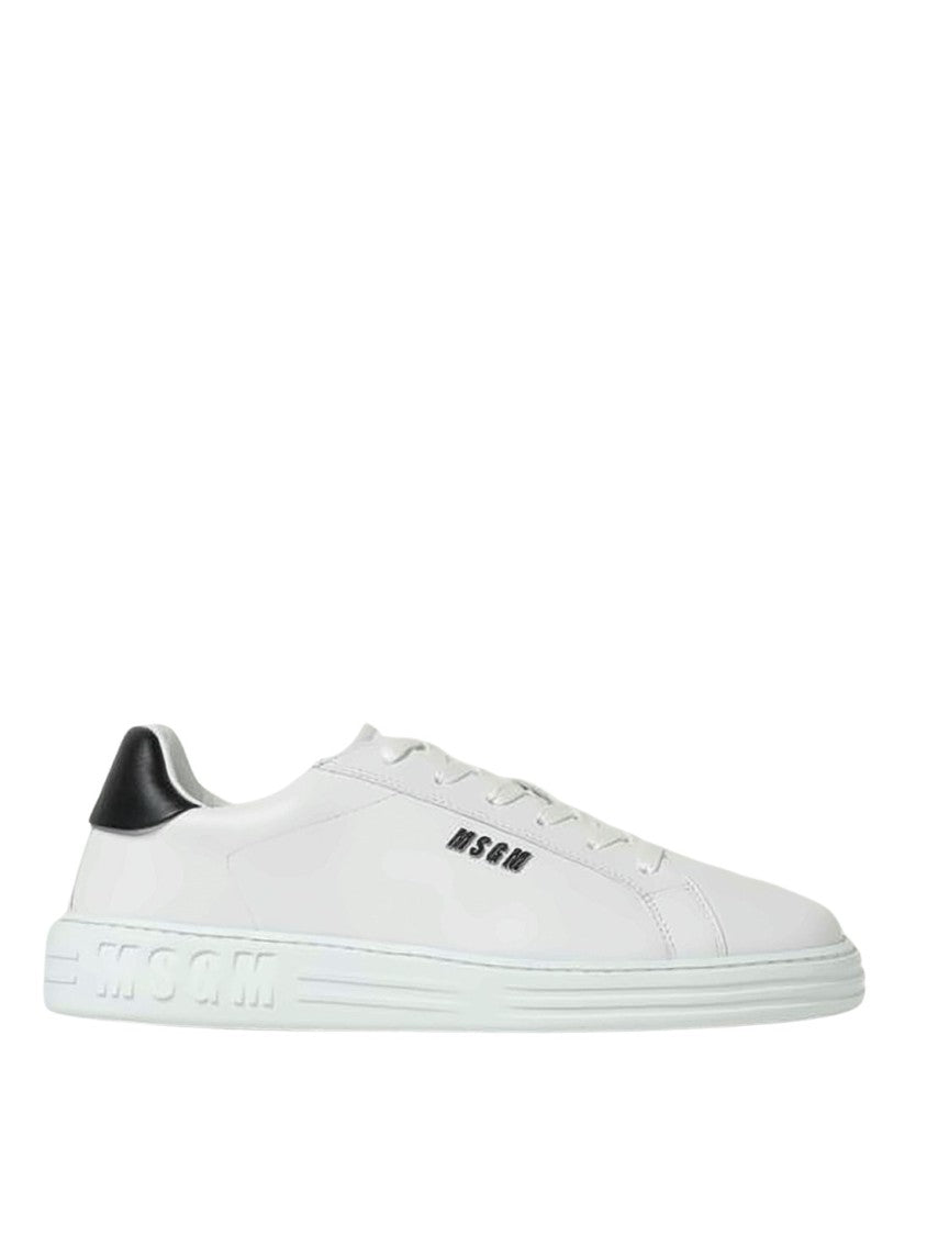 Msgm Low-Top Sneakers With Contrasting Heel Tab
