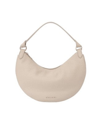Orciani Crescent-Shaped Handbag In Smooth Leather