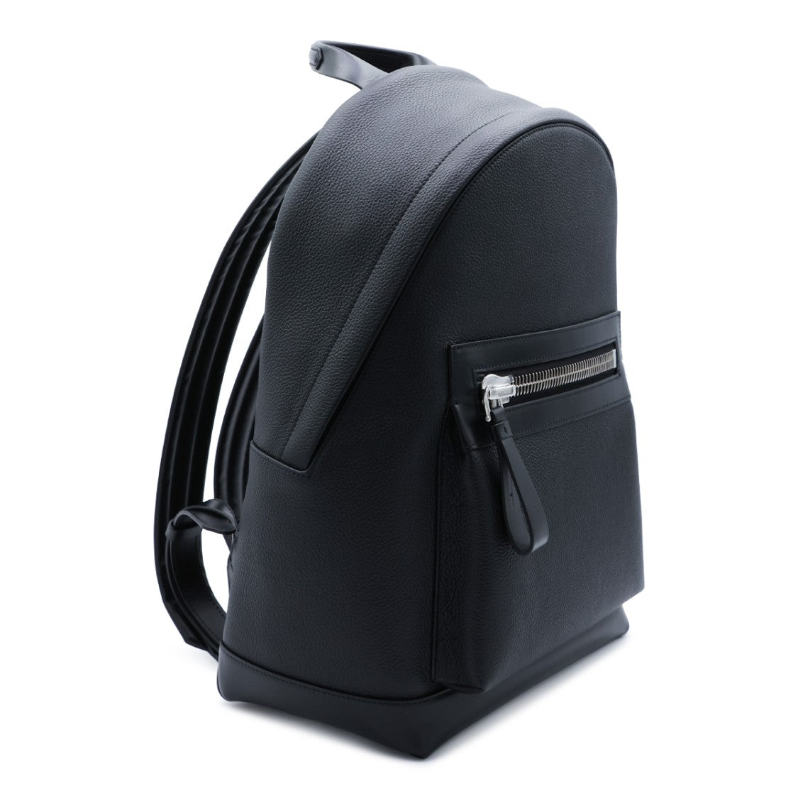 Tom Ford Black Leather Backpack With Contemporary Design