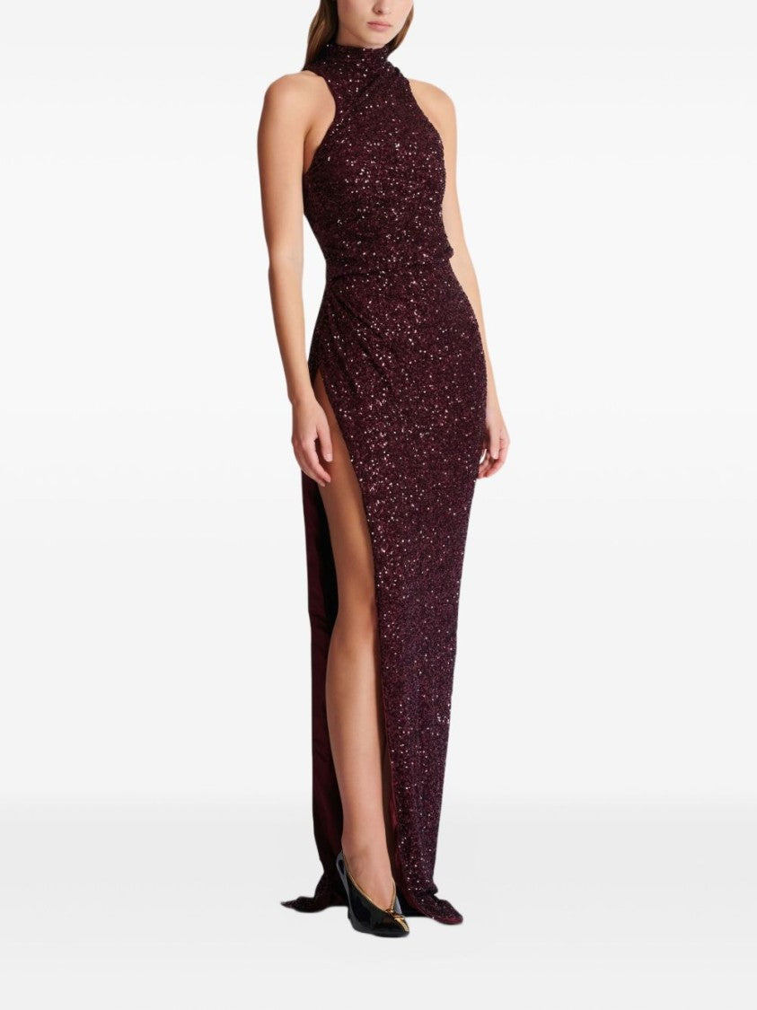 Balmain Pure Silk Elegant Sleeveless Maxi Dress