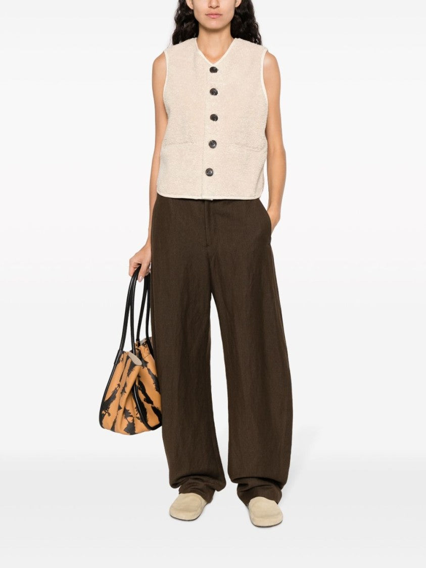 Soeur Soeur Maglie Beige Sleeveless Vest