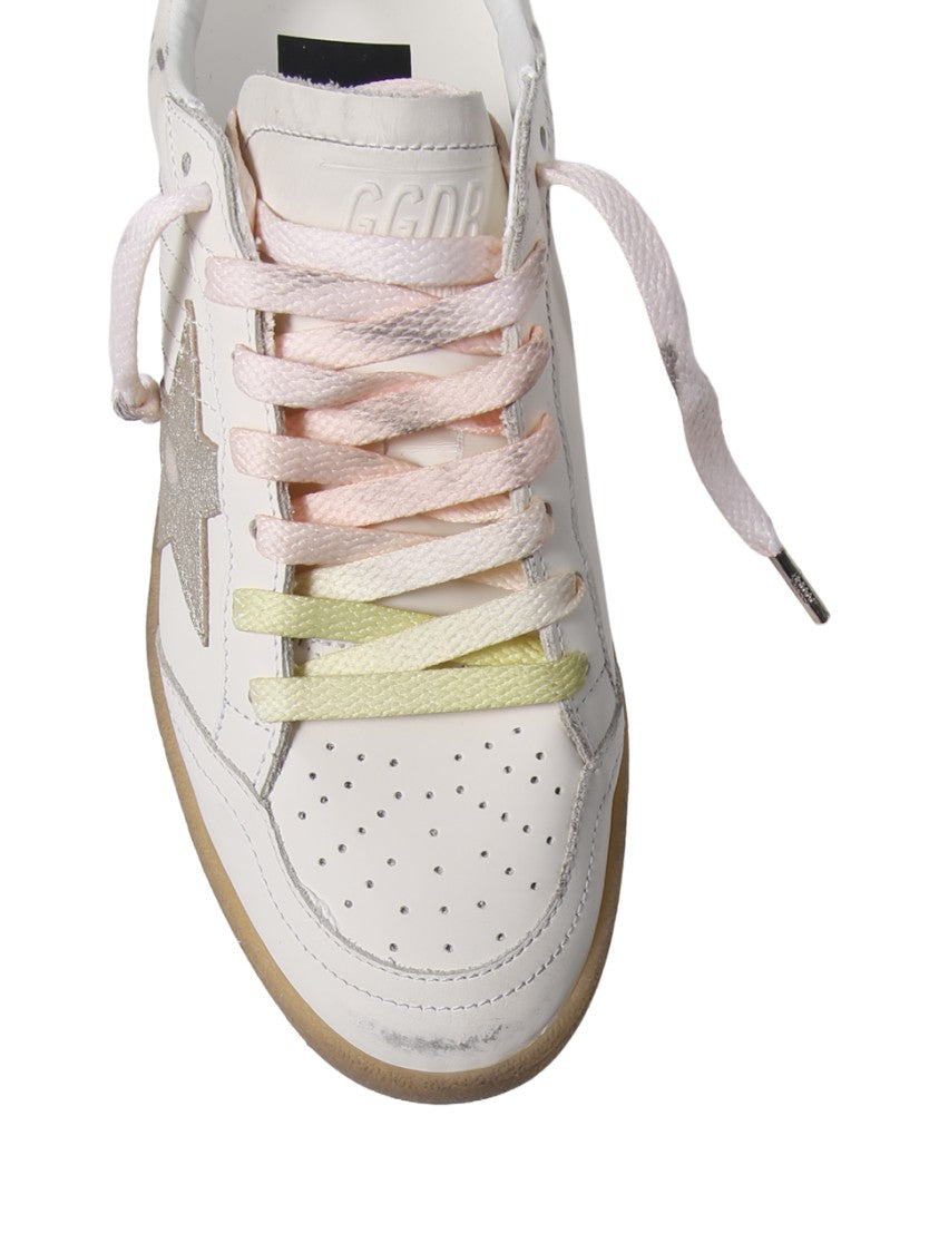 Golden Goose Ballstar Leather Upper Laminated Star Suede Heel