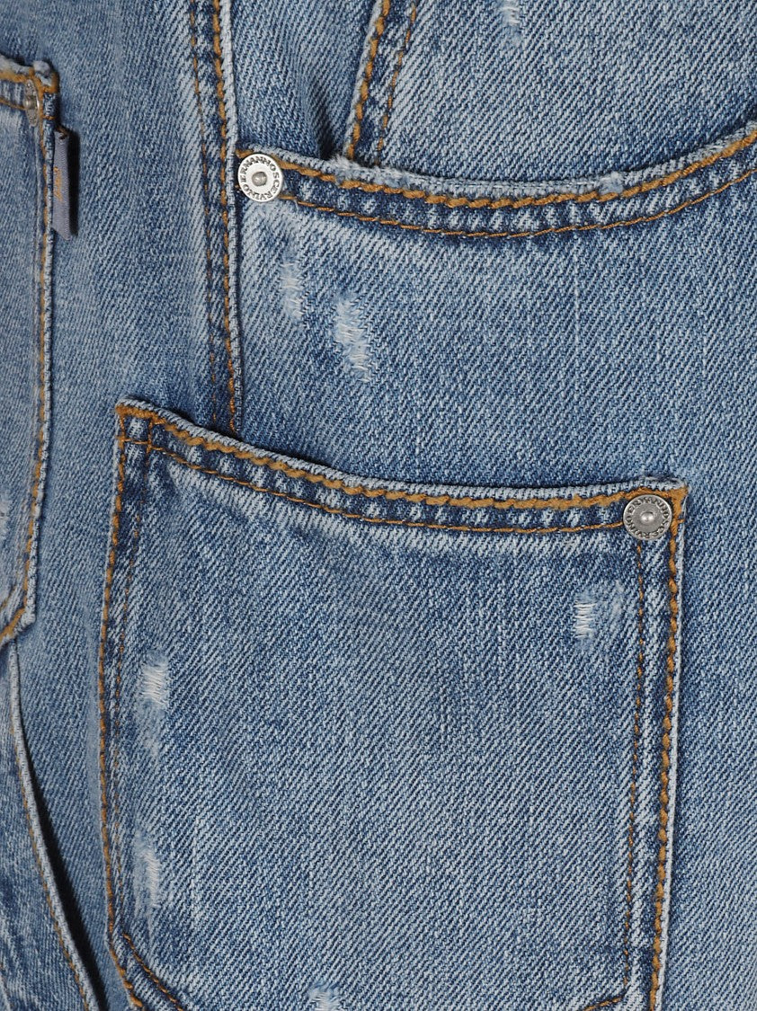 Ermanno Scervino Distressed Denim Shorts