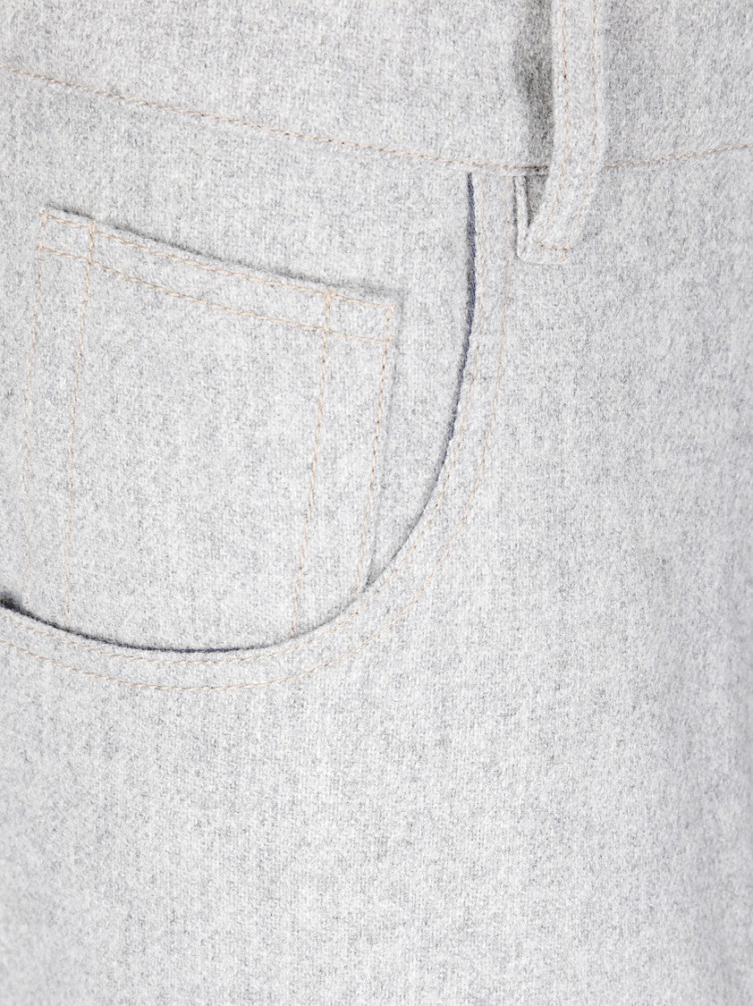 Jejia Wide-Leg Lightweight Wool Pants With Minimalist Design