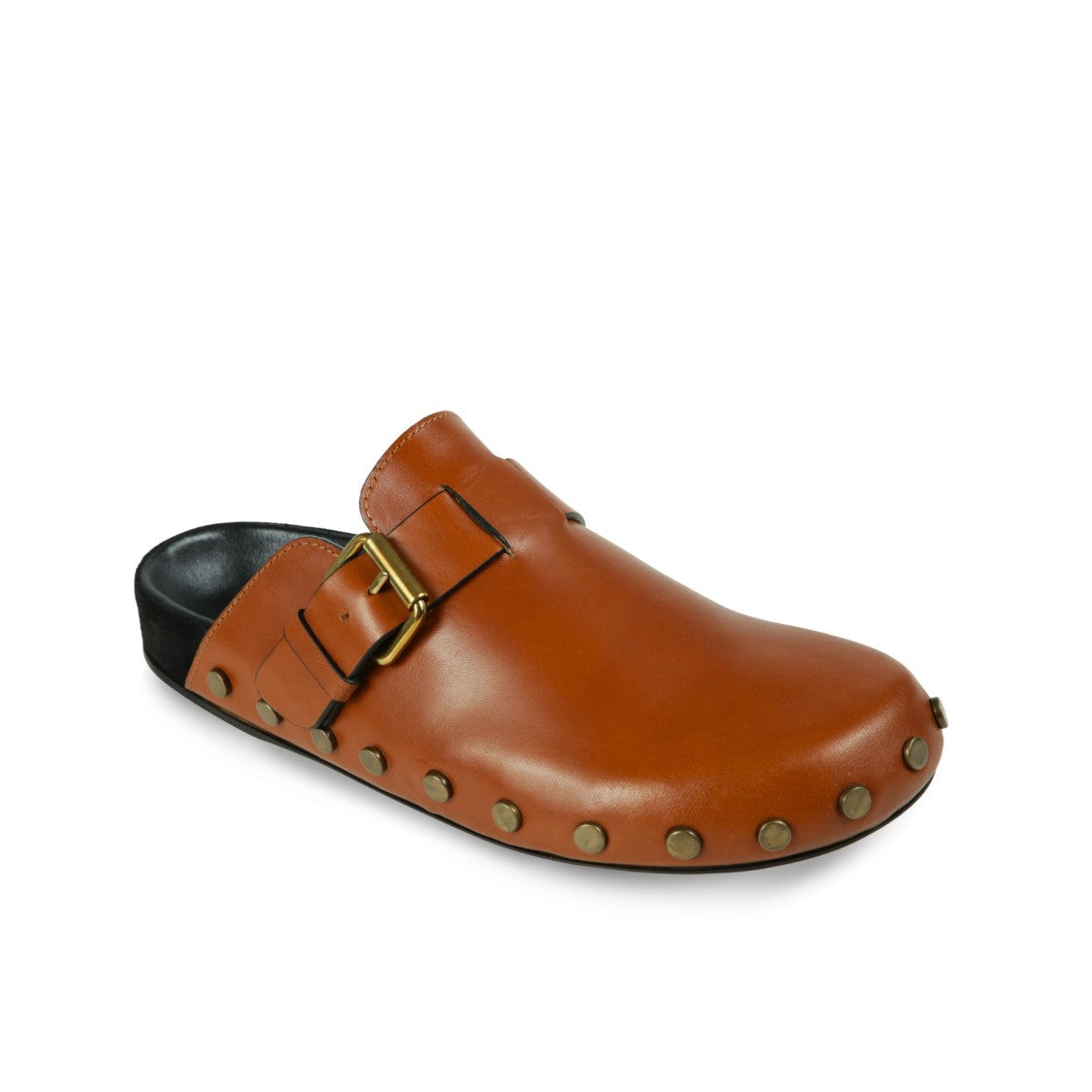 Isabel Marant Étoile Mirvin Brown Leather Slides