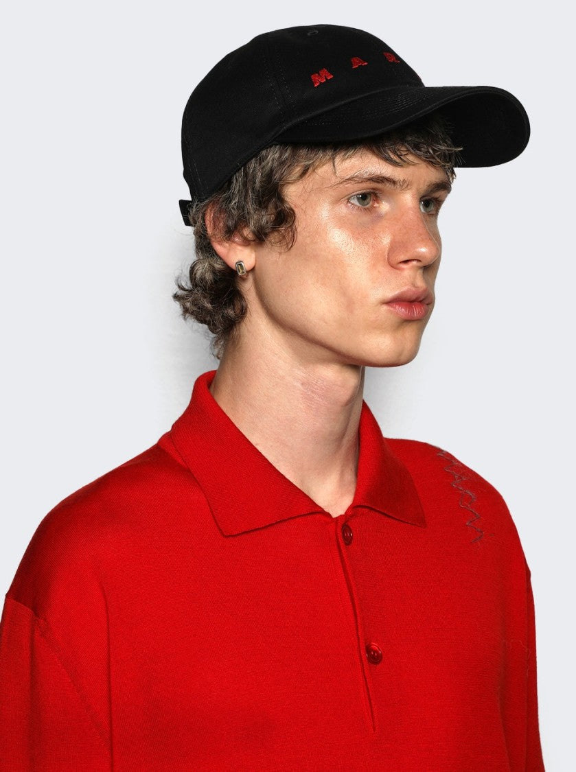 Marni Baseball Cap Black