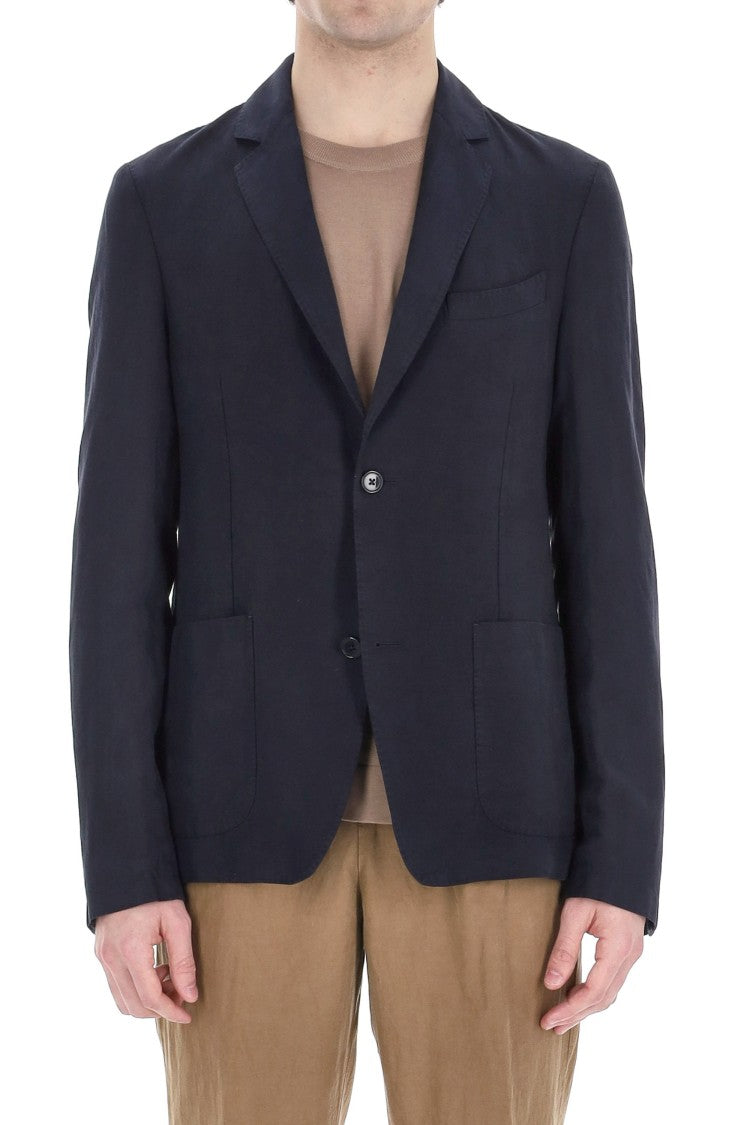 Officine Generale Nehemiah Model Fluid Lyocell-Linen Jacket