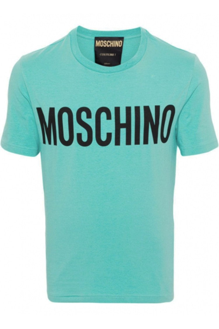 Moschino Moschino Cotton T-Shirt With Bold Logo Print And Fit