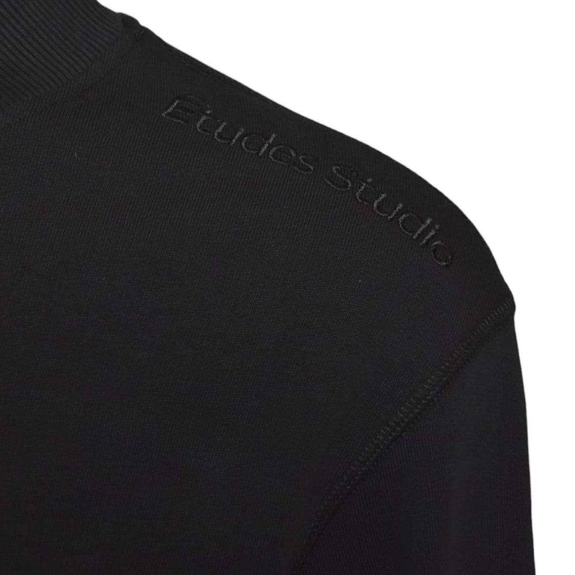 Études Brushed Cotton Sweatshirt With Tonal Logo Embroidery