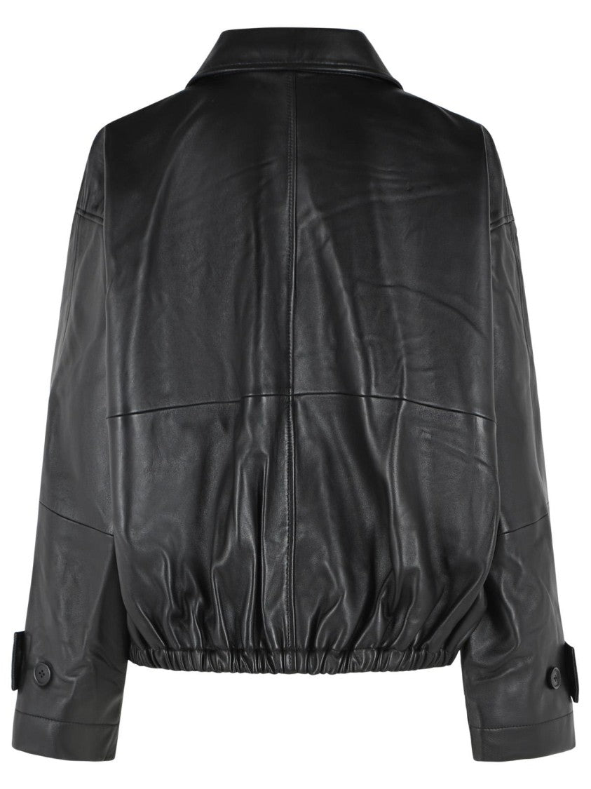 Róhe Black Leather Jacket