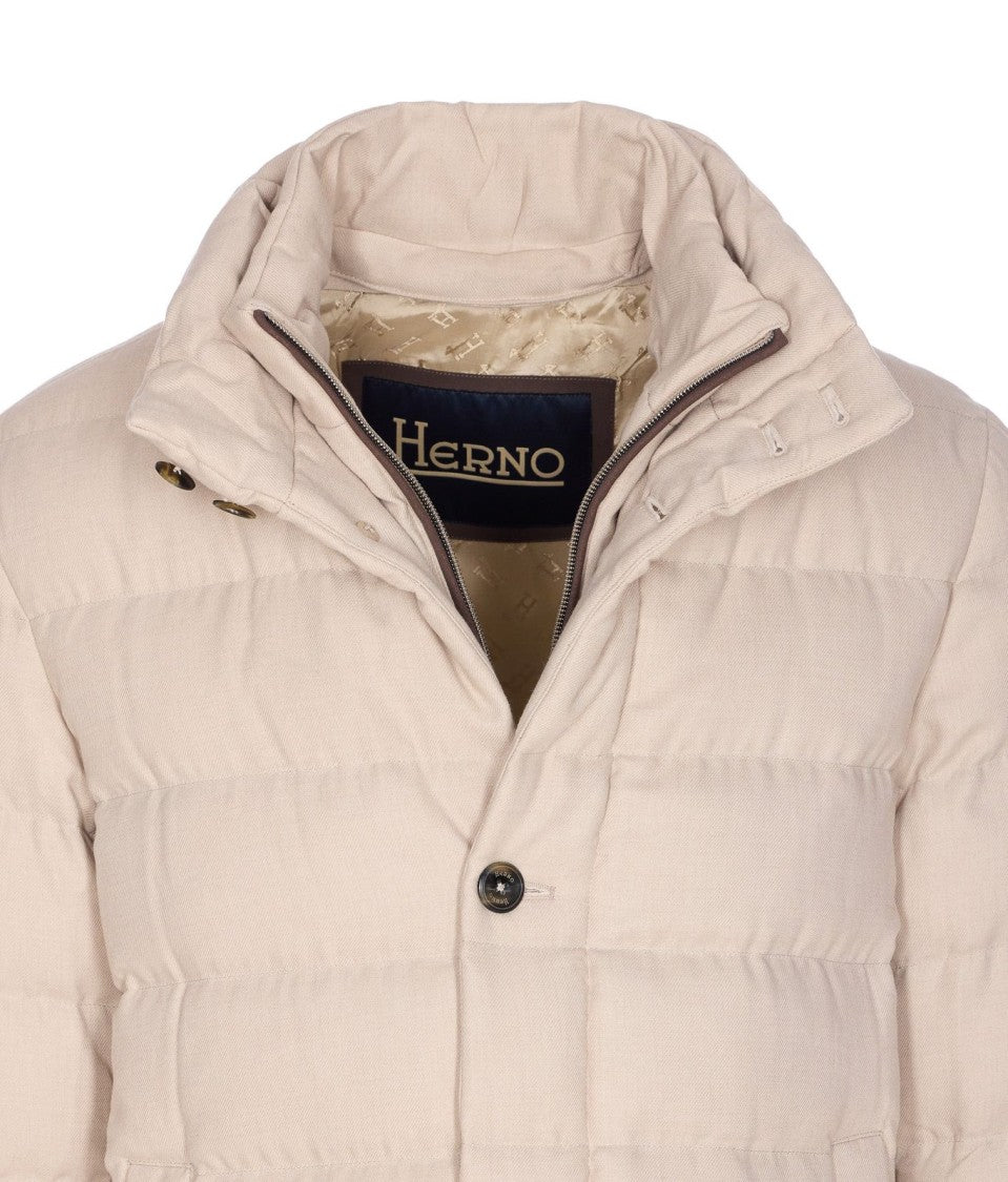 Herno Padded Jacket With Horizontal Quilting