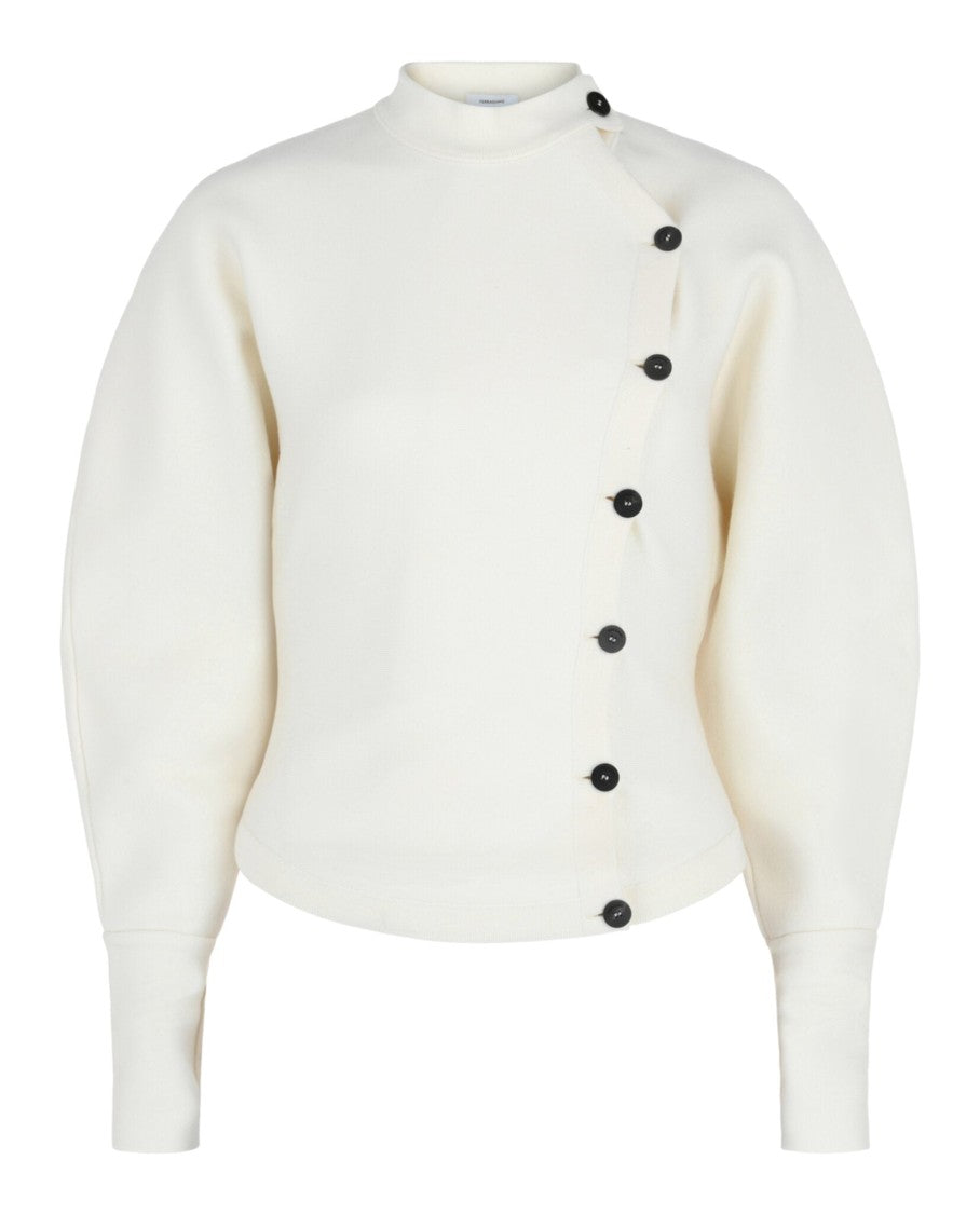 Ferragamo Asymmetrical Buttoned Cardigan