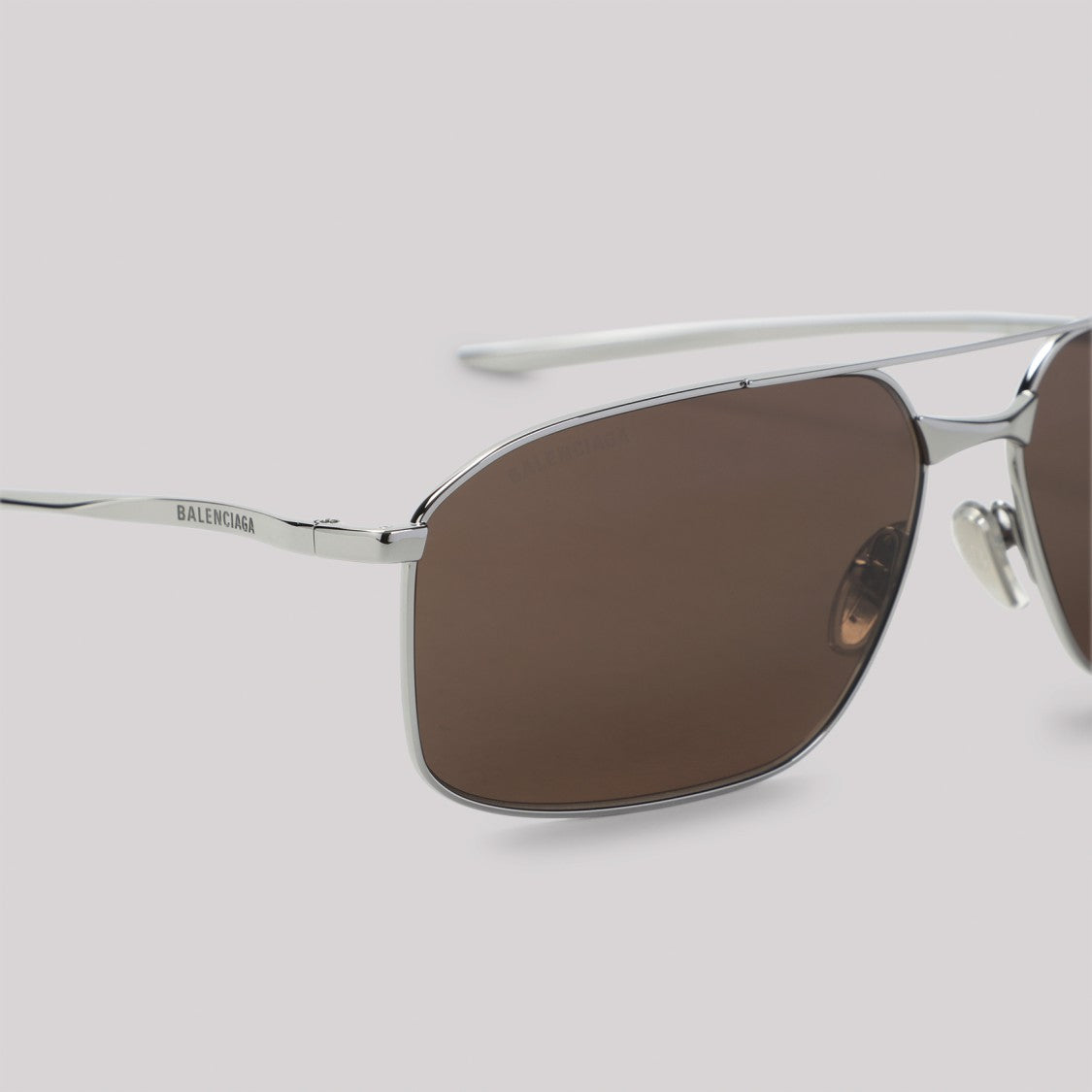 Balenciaga Rectangular Frame Sunglasses With Subtle Branding