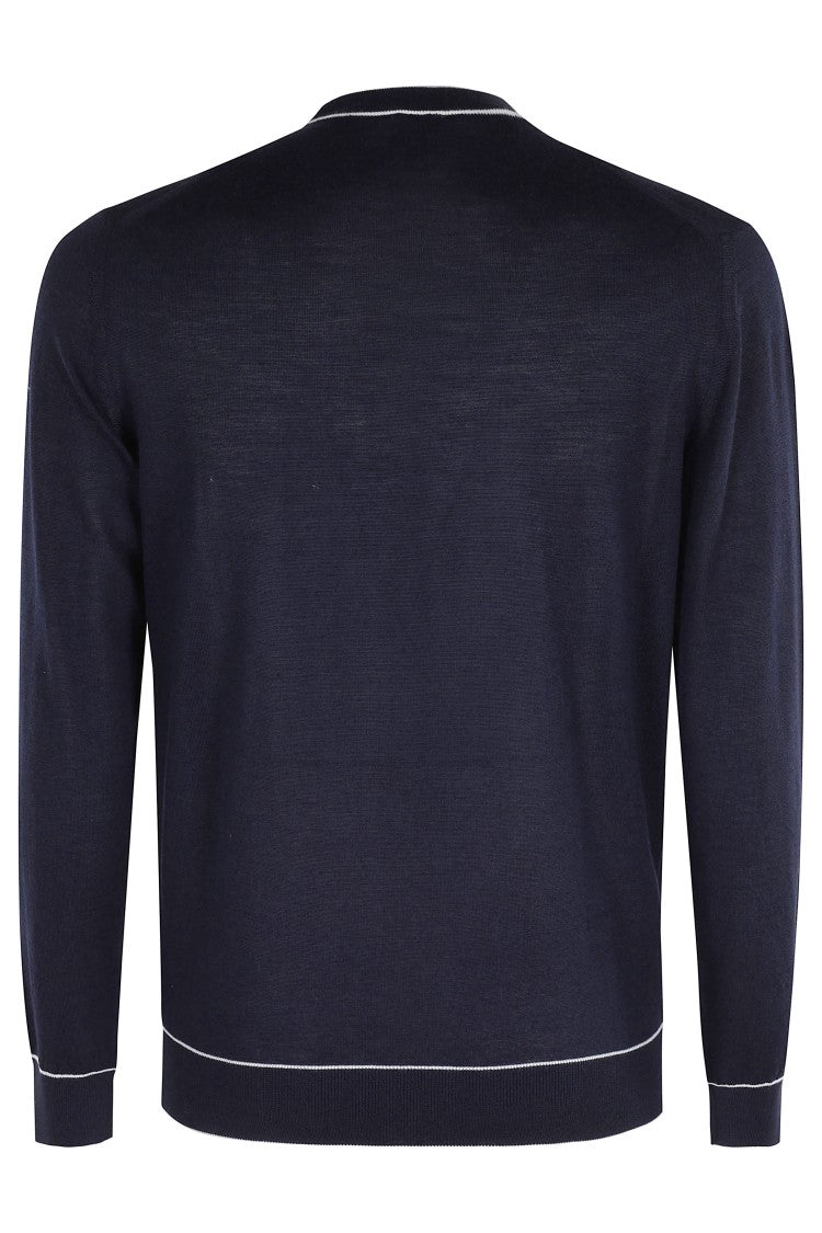 Eleventy Black Crewneck Sweater