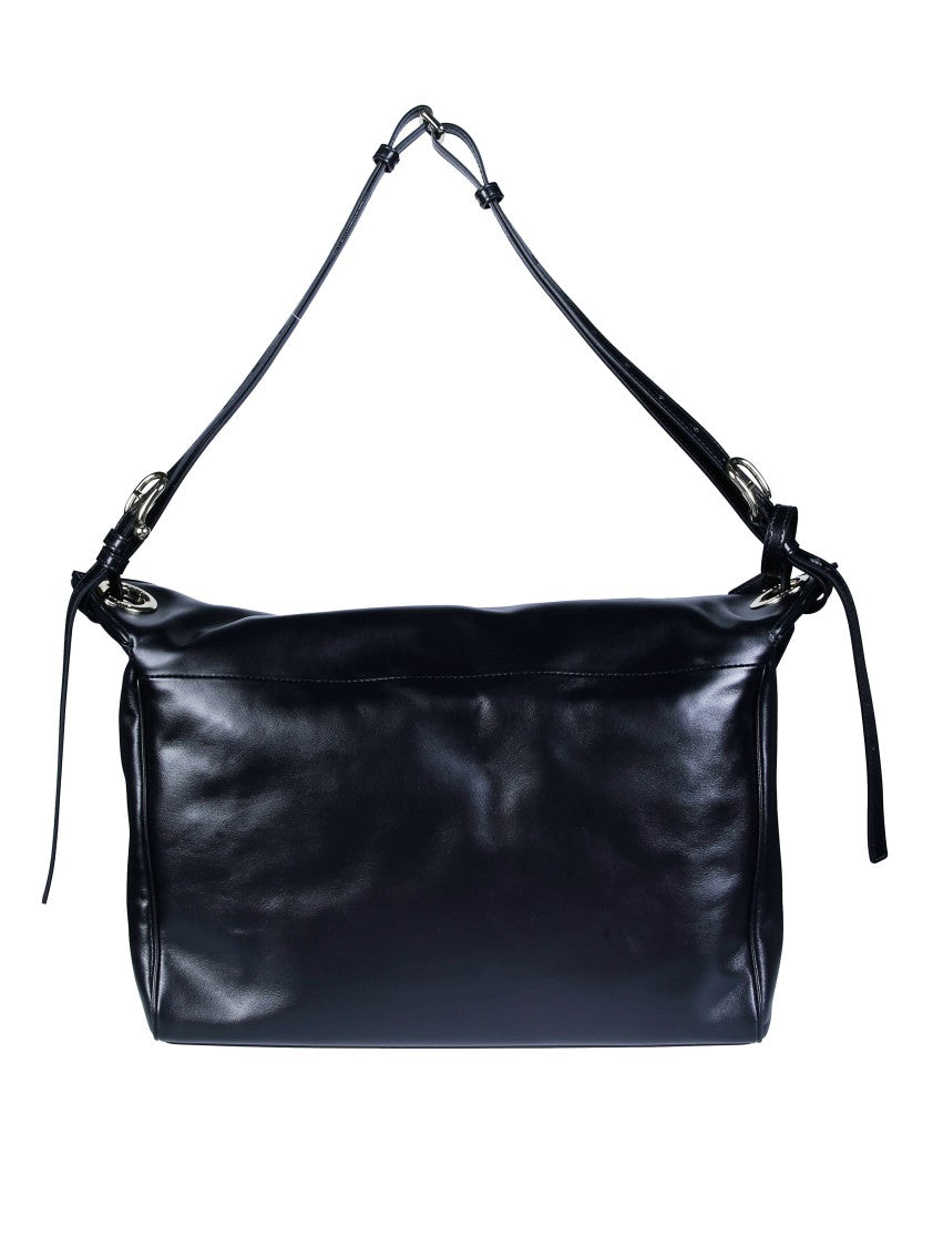 Furla Ginevra L Glossy Leather Shoulder Bag