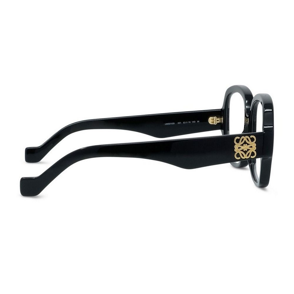 Loewe Anagram Oversized Square Eyeglasses With Beveled Edges