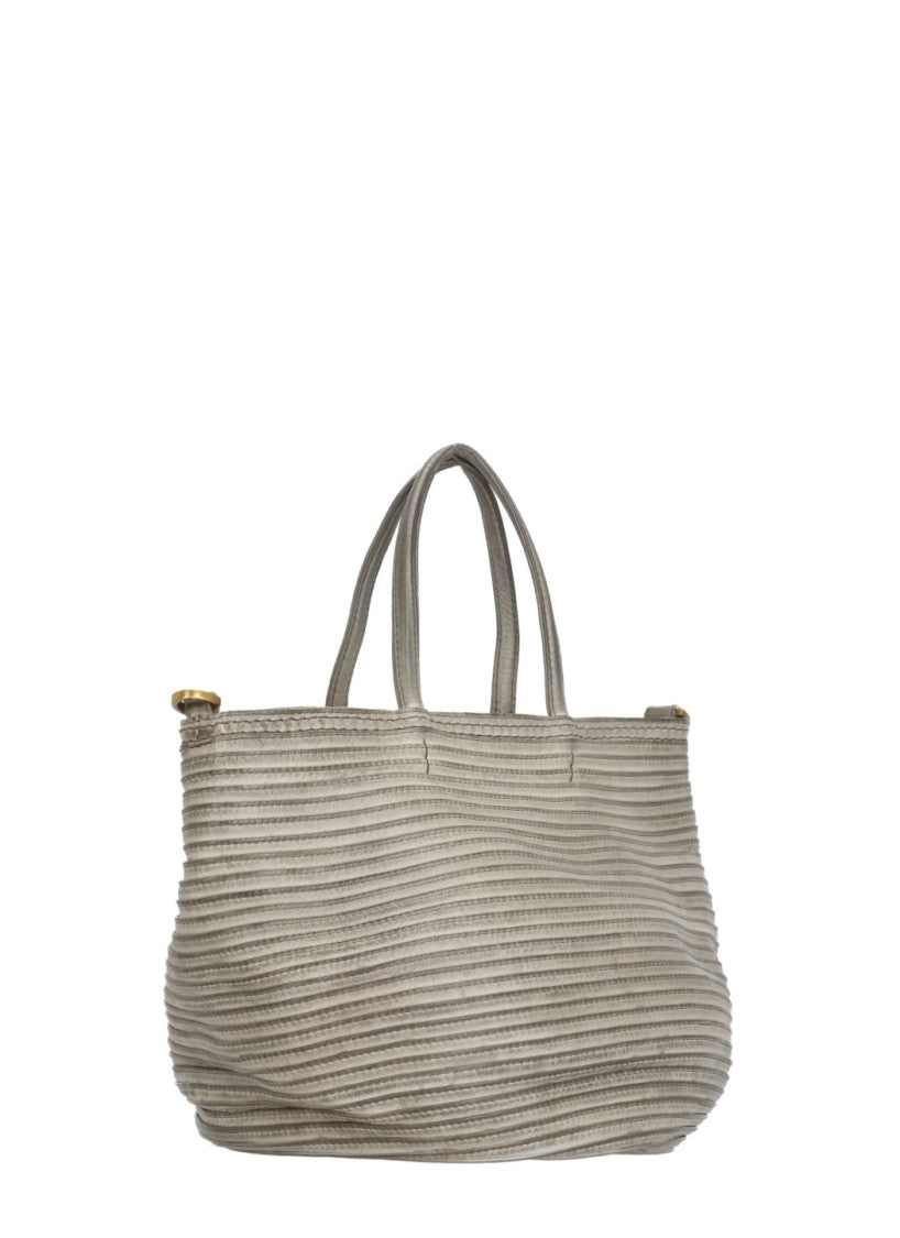 Majo Medium Textured Leather Shoulder Bag With Versatile Carrying Options