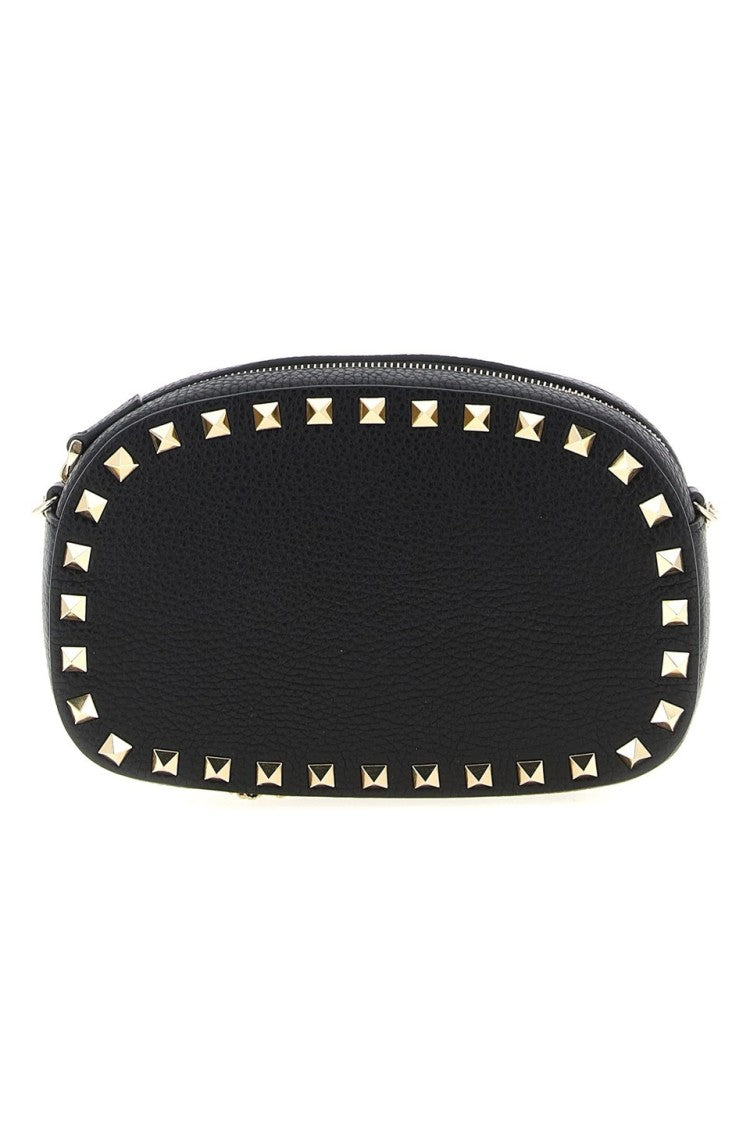 Valentino Garavani Rockstud Leather Clutch With Chain Strap