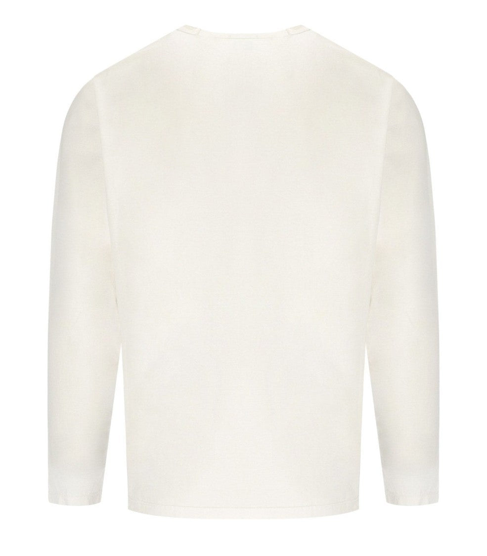 C.P. Company Gauze White Long Sleeved T-Shirt