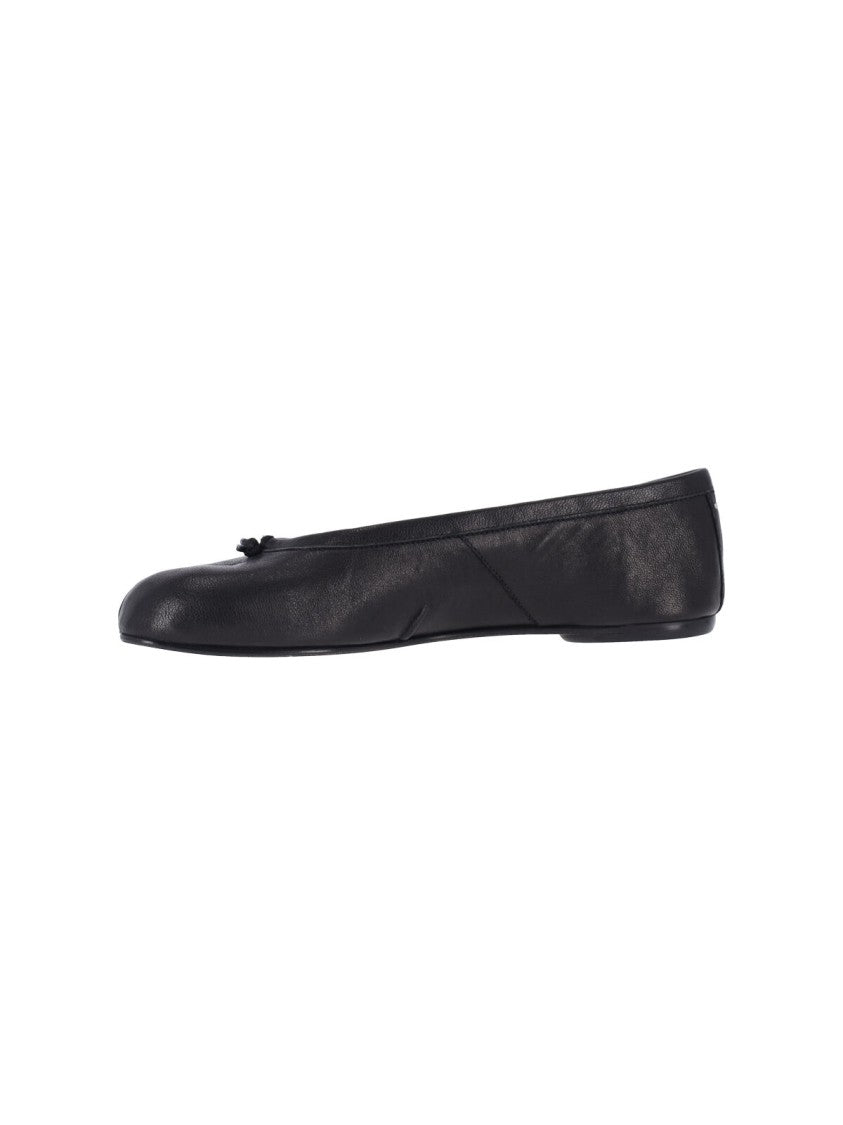 Maison Margiela Black Sheepskin Tabi Flats
