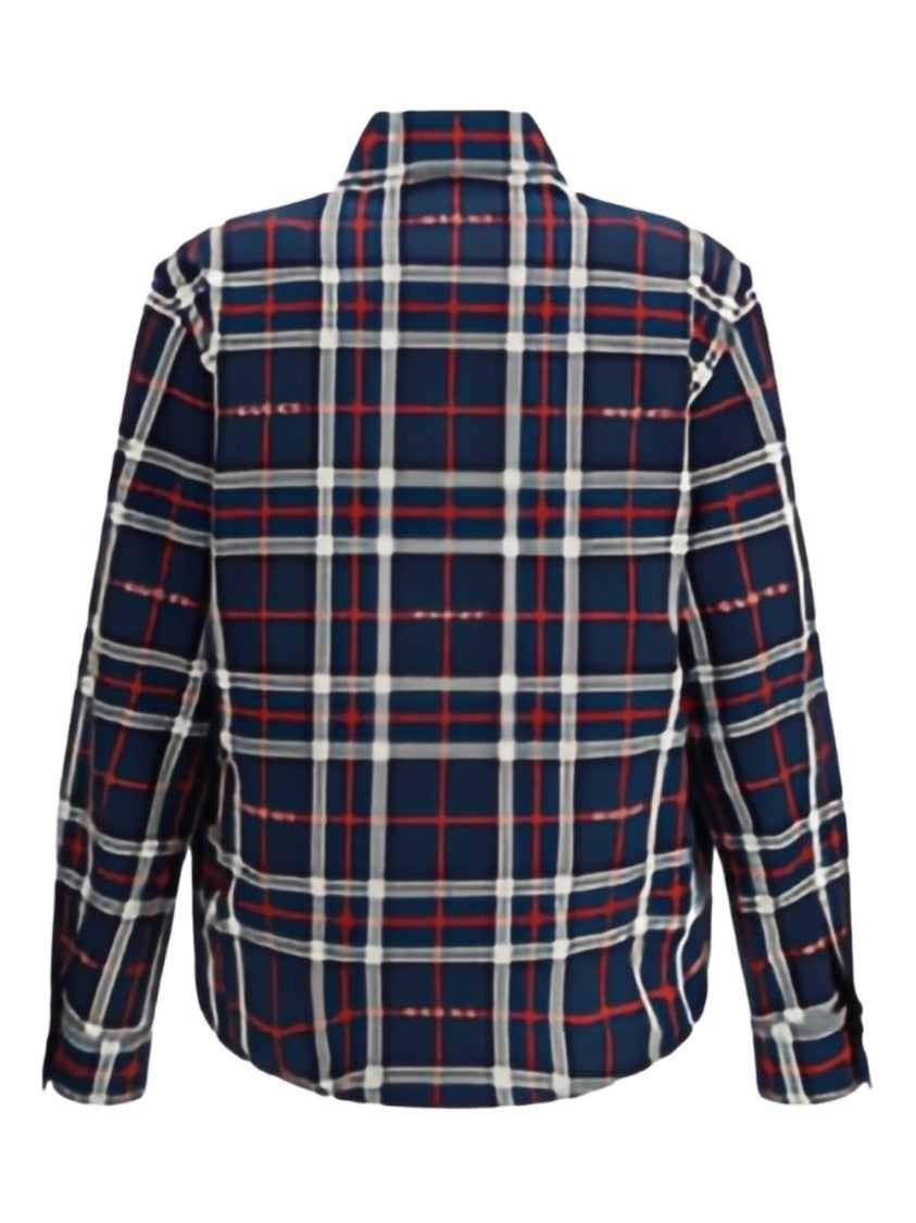 Gucci Classic Plaid Button-Up Jacket With Metallic Accents