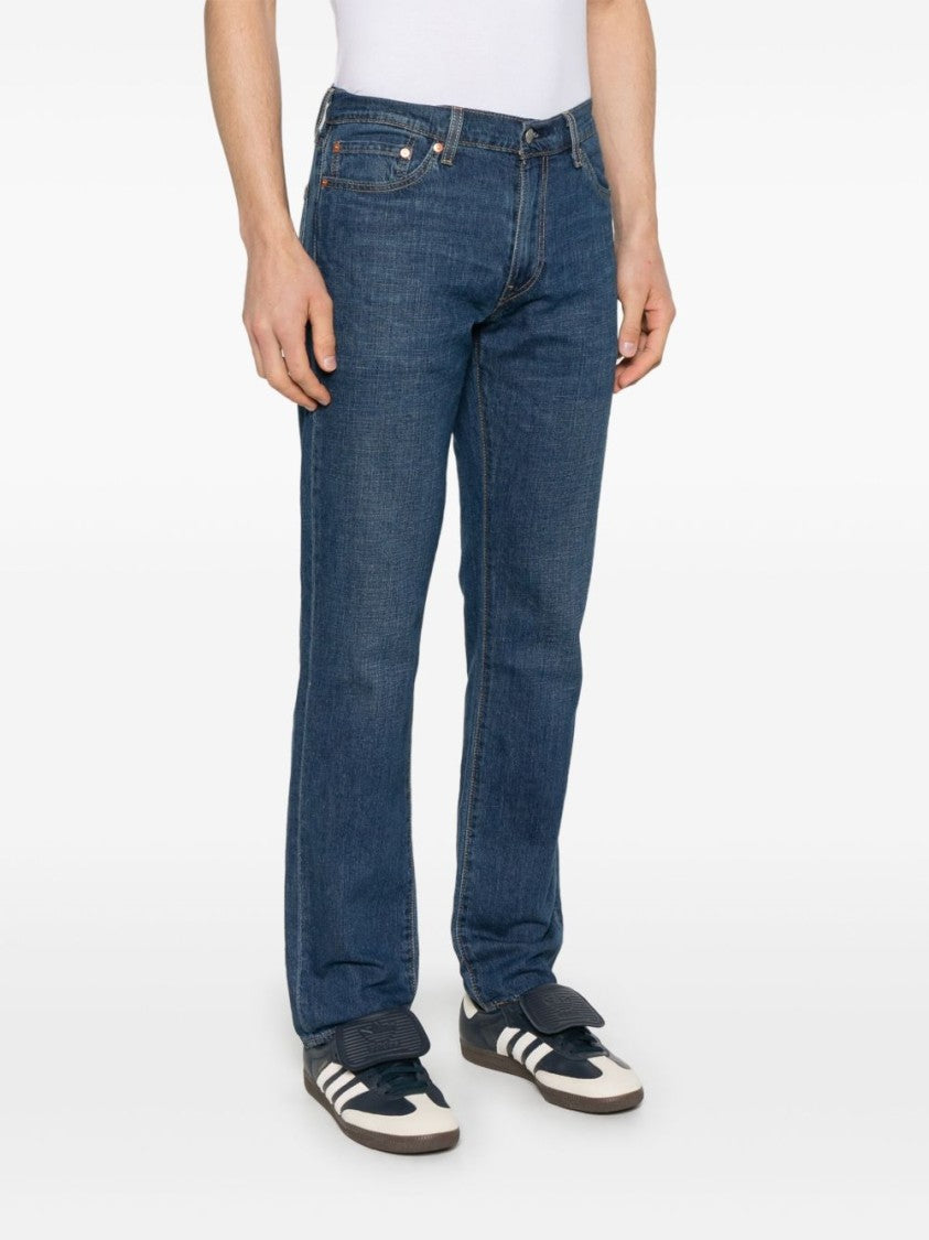 Levi's Straight-Leg Dark Blue Denim Jeans