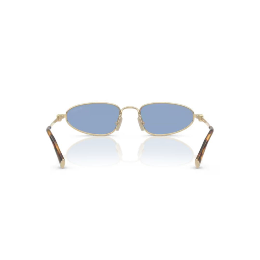 Miu Miu 0Mu A52s Oval Gold Metal Sunglasses